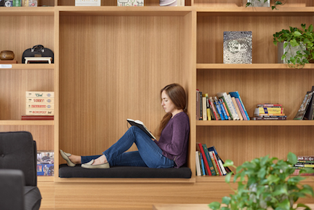 Woman working at Square